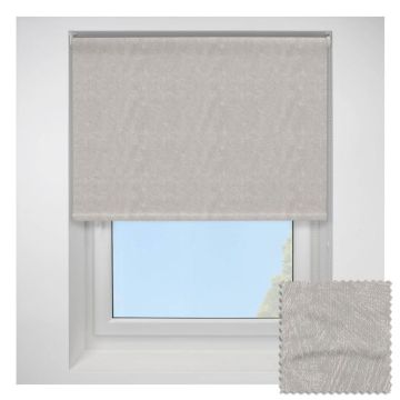 Romany Blackout Light Grey Roller Blind