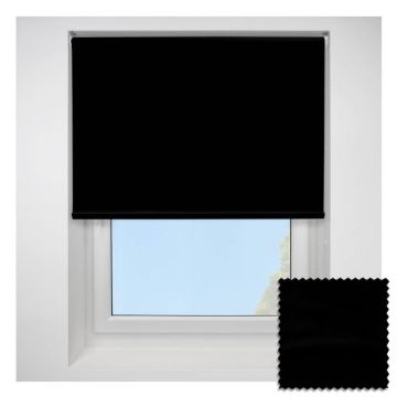 Urban Fr Blackout Black Roller Blind