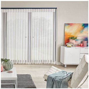 Allusion Vista Snow With Anthracite Headrail