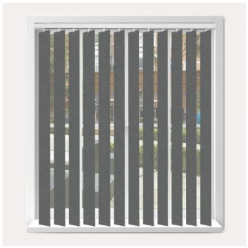Vogue Linenweave Charcoal Vertical Blind  