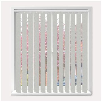 Vogue Ribbons Asc Silver Vertical Blind  