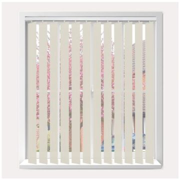 Vogue Splash Oyster Vertical Blind  