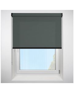 Polaris Graphite Grip Fit Roller Blind with Black Cassette