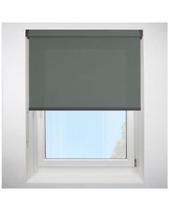 Polaris Smoke Grip Fit Roller Blind with Anthracite Cassette
