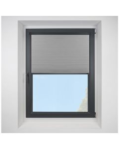 Intu Astral Blackout Fossil Pleated Blind With Anthracite Cassette