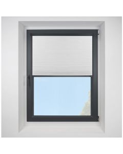 Intu Astral Blackout Frost Pleated Blind With Anthracite Cassette