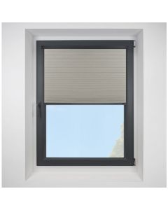Intu Astral Blackout Linen Pleated Blind With Anthracite Cassette