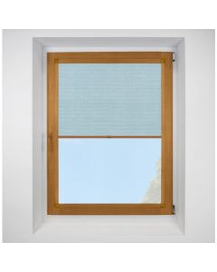 Hive Deluxe Blackout Sky Perfect Fit Pleated Blinds with Golden Oak Frame