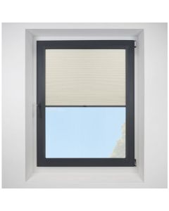 Hive Gratia Pearl Perfect Fit Pleated Blinds with Anthracite Frame