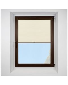 Hive Gratia Pearl Perfect Fit Pleated Blinds with Brown Frame