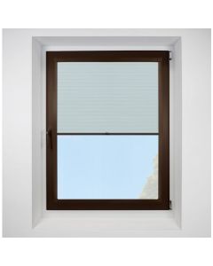 Hive Gratia Sky Perfect Fit Pleated Blinds with Brown Frame