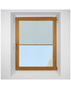 Hive Gratia Sky Perfect Fit Pleated Blinds with Golden Oak Frame