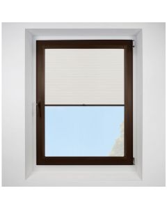 Hive Gratia Swan Perfect Fit Pleated Blinds with Brown Frame