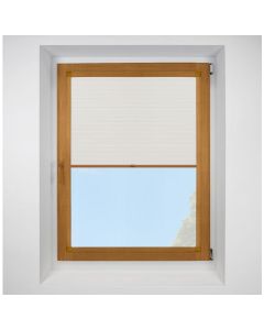 Hive Gratia Swan Perfect Fit Pleated Blinds with Golden Oak Frame