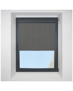 Linenweave-bo Charcoal Perfect Fit RollerPleated Blind