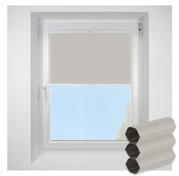 Blenheim Blackout White Mist FITtoFRAME Honeycomb Pleated Blind