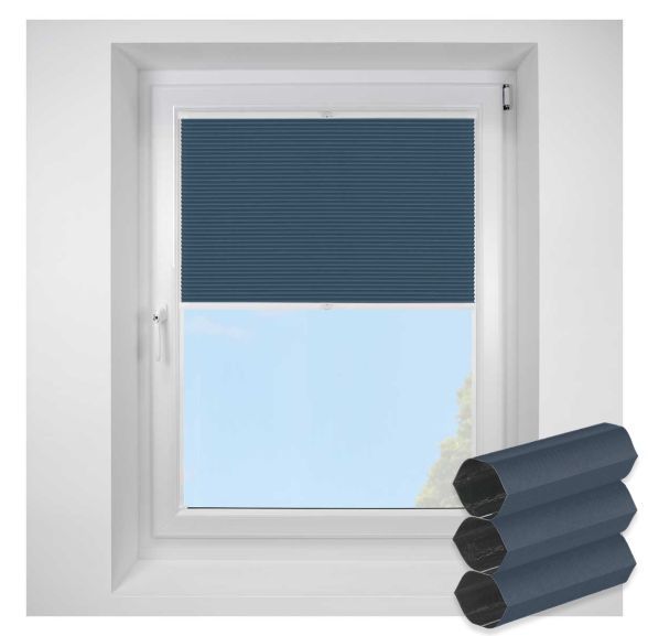 Blenheim Blackout Indigo FITtoFRAME Honeycomb Pleated Blind