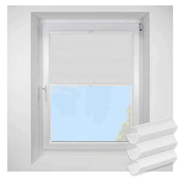 hudson1 Snow FITtoFRAME Honeycomb Pleated Blind