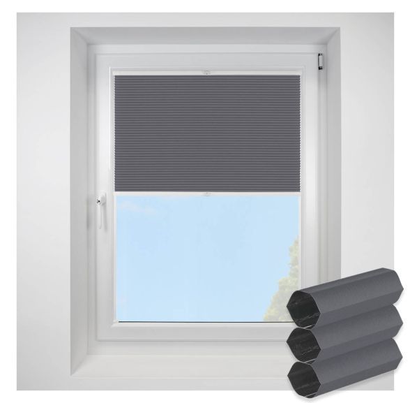 Lexington Blackout Anthracite FITtoFRAME Honeycomb Pleated Blind