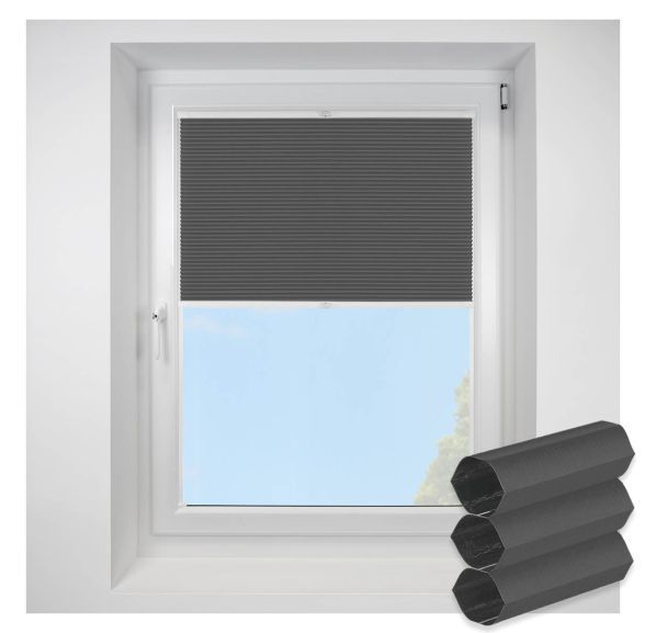 Lexington Blackout Onyx FITtoFRAME Honeycomb Pleated Blind