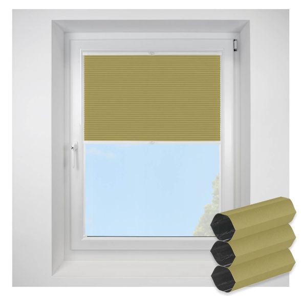 Lexington Blackout saffron FITtoFRAME Honeycomb Pleated Blind