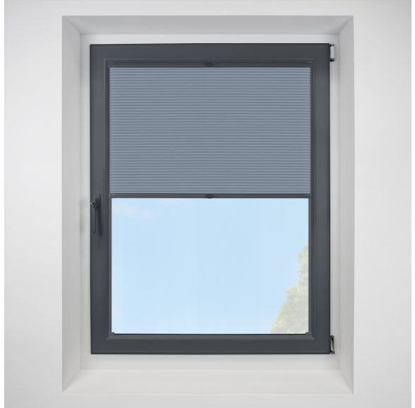 Lexington Blackout Sky FITtoFRAME Honeycomb Pleated Blind with Anthracite Frame