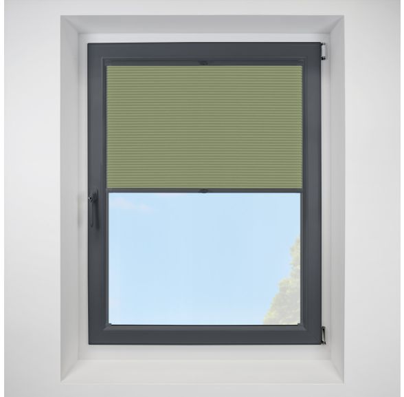 Lexington Blackout Spring FITtoFRAME Honeycomb Pleated Blind with Anthracite Frame