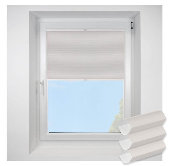 Lexington Taupe FITtoFRAME Honeycomb Pleated Blind