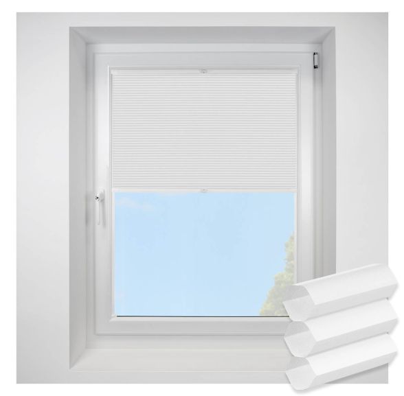 Lexington White FITtoFRAME Honeycomb Pleated Blind