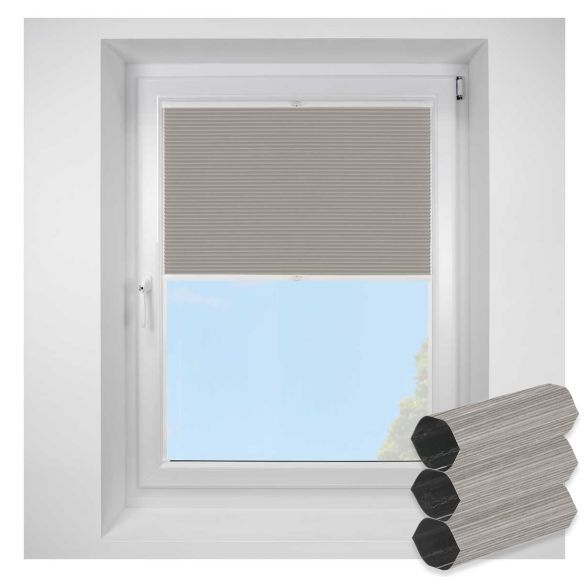 Tribeca Blackout Camel FITtoFRAME Honeycomb Pleated Blind