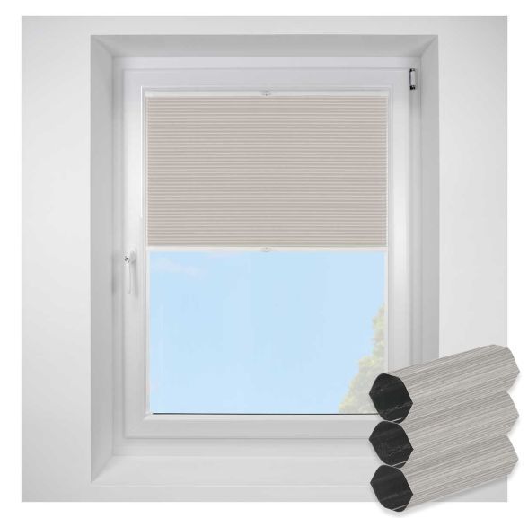 Tribeca Blackout Stone FITtoFRAME Honeycomb Pleated Blind