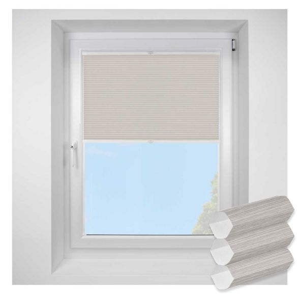 Tribeca Stone FITtoFRAME Honeycomb Pleated Blind