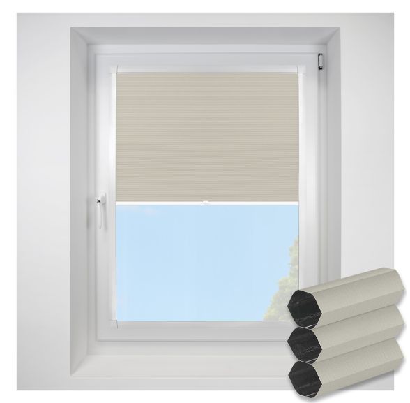 Blackout Fr swan Perfect Fit RollerPleated Blind