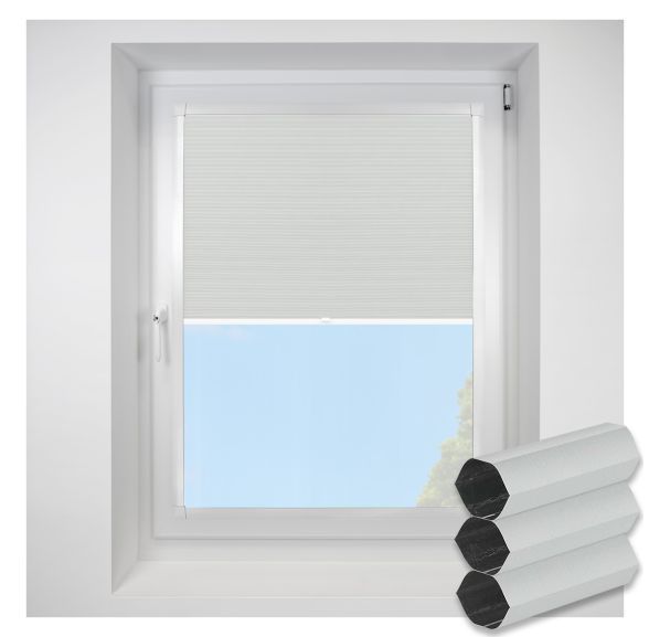 Blackout Fr white Perfect Fit RollerPleated Blind