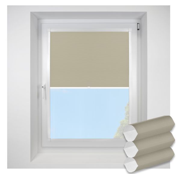 Celeste cream Perfect Fit RollerPleated Blind