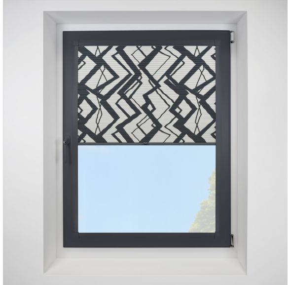 Decadence black Perfect Fit RollerPleated Blind