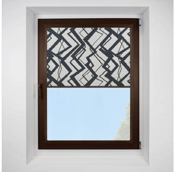 Decadence black Perfect Fit RollerPleated Blind