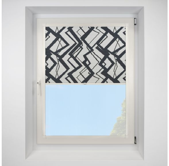 Decadence black Perfect Fit RollerPleated Blind