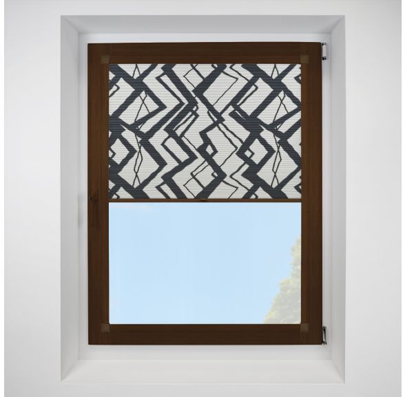 Decadence black Perfect Fit RollerPleated Blind