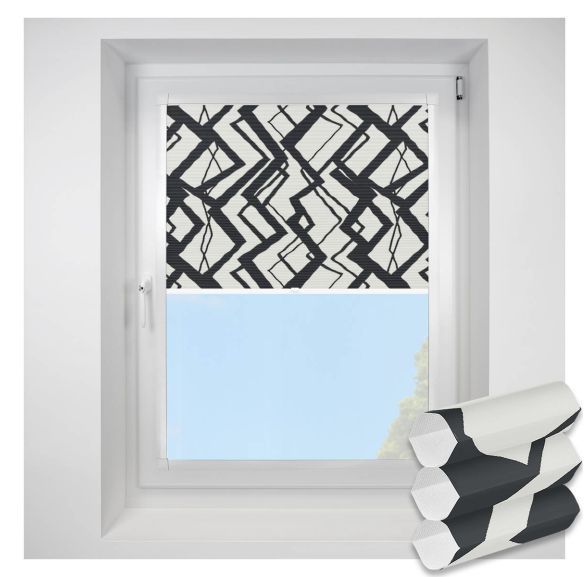 Decadence black Perfect Fit RollerPleated Blind