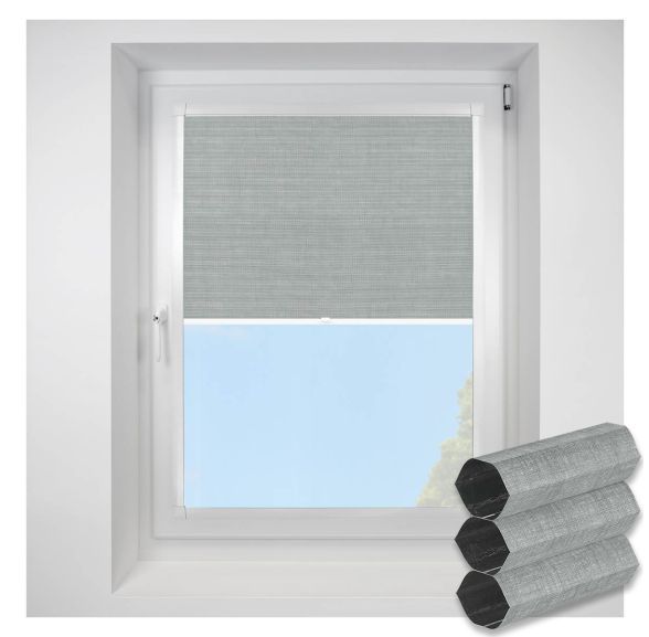 Deluxe Blackout dove Perfect Fit RollerPleated Blind
