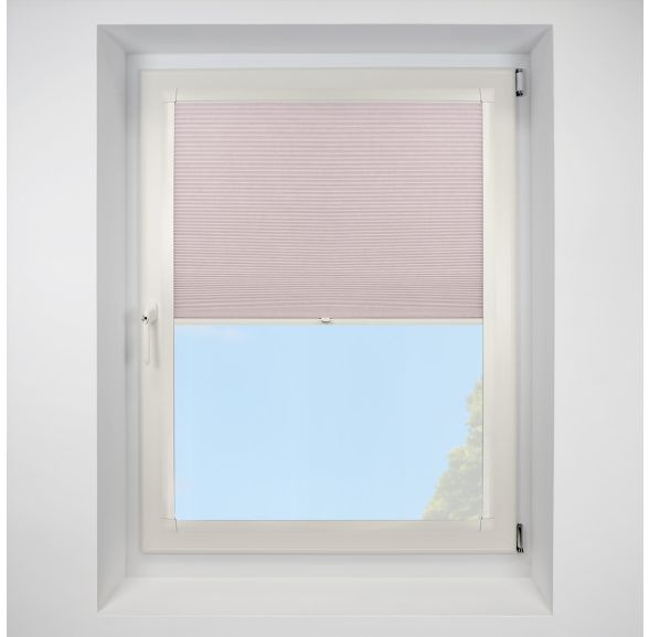 Deluxe Blackout rose Perfect Fit RollerPleated Blind