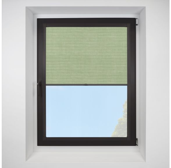 Deluxe Blackout sage Perfect Fit RollerPleated Blind