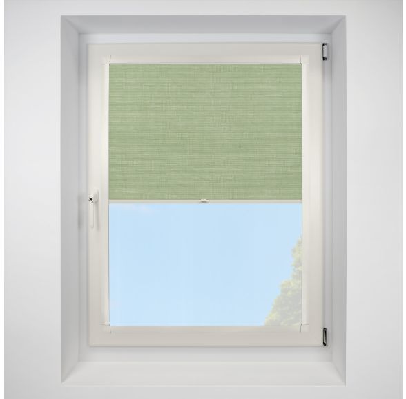 Deluxe Blackout sage Perfect Fit RollerPleated Blind