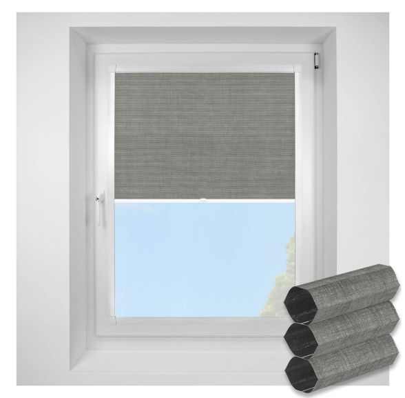 Deluxe Blackout steel Perfect Fit RollerPleated Blind