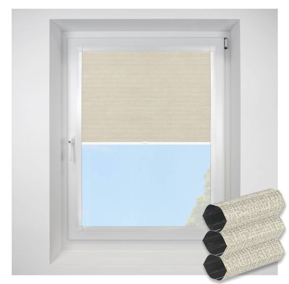 Matrix Blackout cream Perfect Fit RollerPleated Blind