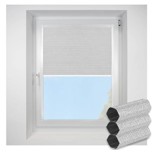 Matrix Blackout silver Perfect Fit RollerPleated Blind