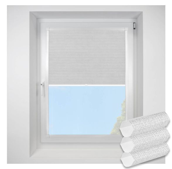 Matrix silver Perfect Fit RollerPleated Blind