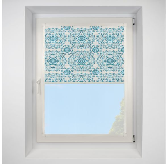 Muse blue Perfect Fit RollerPleated Blind