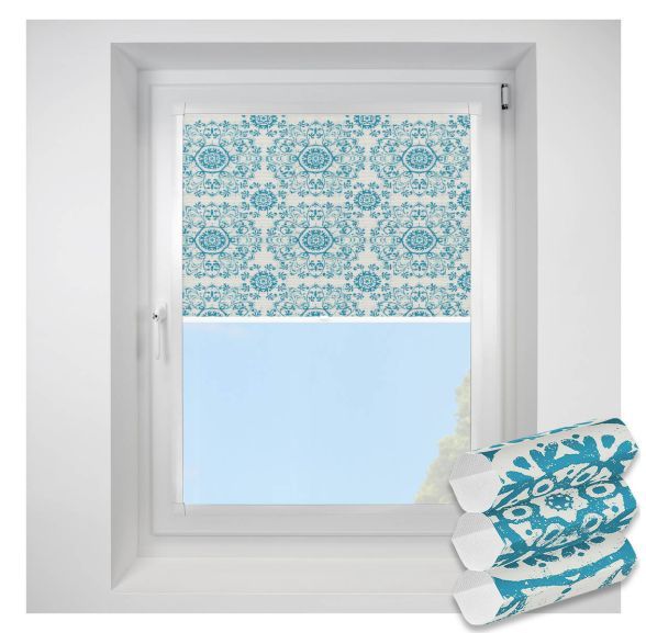 Muse blue Perfect Fit RollerPleated Blind